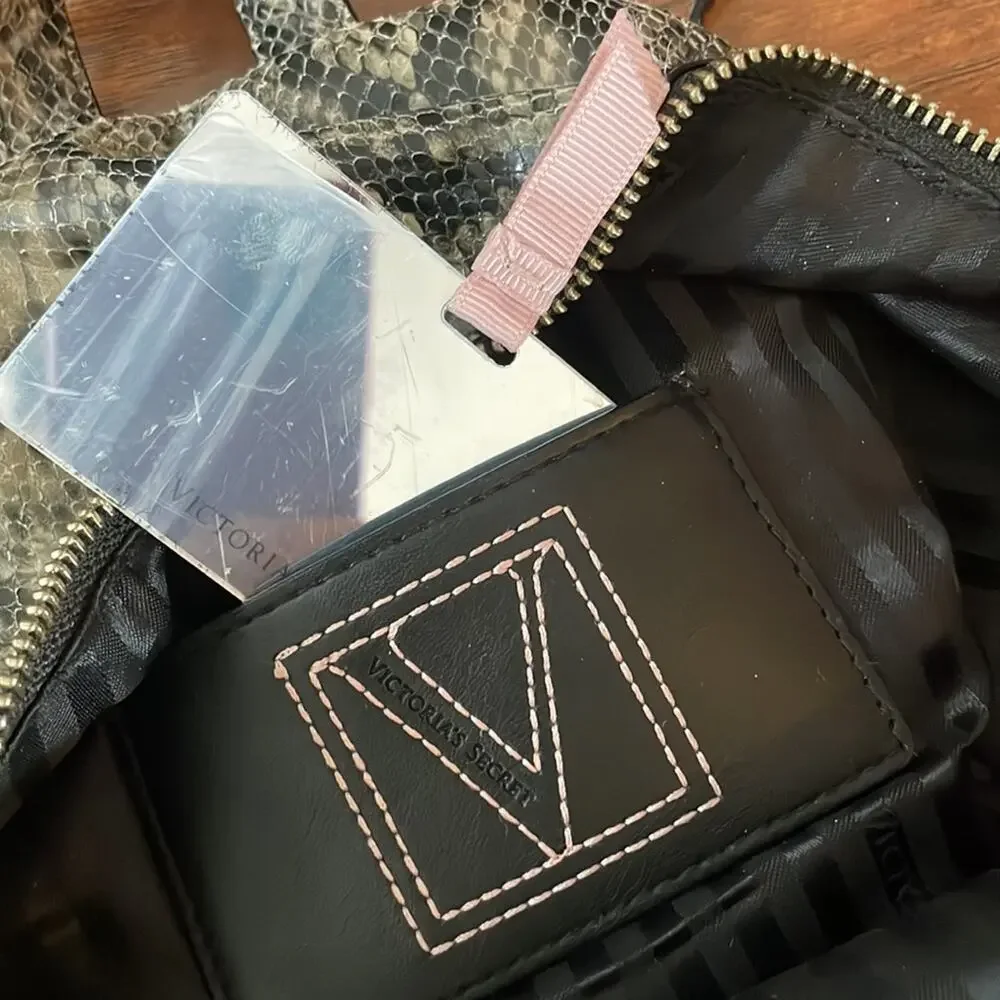 VICTORIA'S SECRET Backpack Purse in Exotic Python Snakeprint - Picture 4 of 7